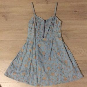 Forever 21 Denim Floral Dress